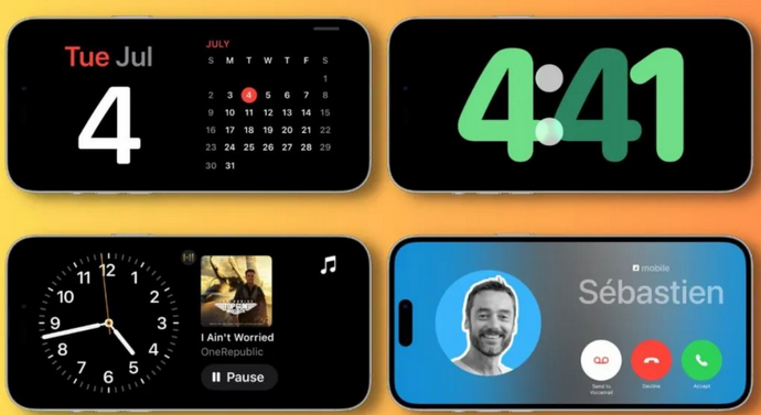 遂平苹果手机维修分享iOS17横屏充电待机显示有什么好处 