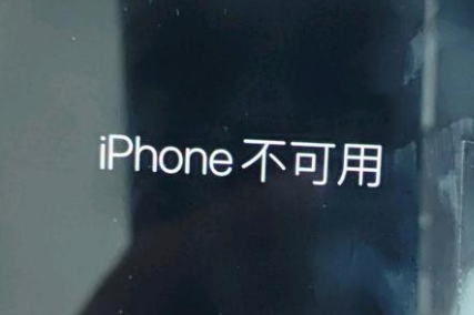 遂平苹果服务网点分享锁屏界面显示“iPhone 不可用”如何解决 