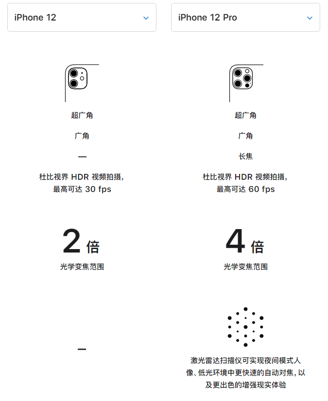 遂平苹果手机维修分享苹果 iPhone 12 与 iPhone 12 Pro 选哪款 